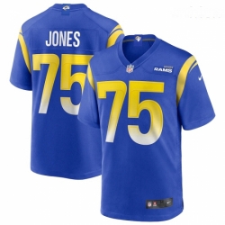 Los Angeles Rams #75 Deacon Jones Royal Game Retired Player Jersey
