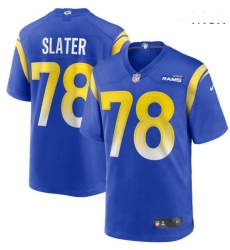 Los Angeles Rams 78  Jackie Slater Royal Game Retired Player Jersey