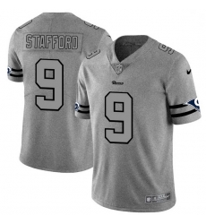 Los Angeles Rams 9 Matthew Stafford Gray Gridiron II Vapor Untouchable Limited NFL Jersey