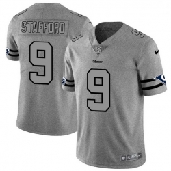 Los Angeles Rams 9 Matthew Stafford Gray Gridiron II Vapor Untouchable Limited NFL Jersey