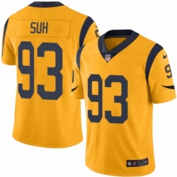 Los Angeles Rams 93 Ndamukong Suh Limited Gold Rush Vapor Untouchable NFL Jersey