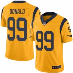 Los Angeles Rams 99 Aaron Donald Limited Gold Rush Vapor Untouchable NFL Jersey