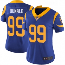 Women's Los Angeles Rams 99 Aaron Donald Royal Blue Alternate Vapor Untouchable Limited Player NFL Jersey