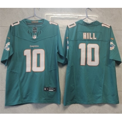 Miami Dolphins 10 Tyreek Hill Aqua 2023 F U S E Vapor Limited Stitched Football Jersey