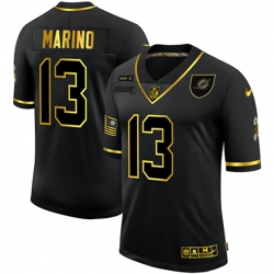Miami Dolphins 13 Dan Marino Black Gold 2020 Salute To Service Limited Jersey