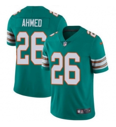 Miami Dolphins 26 Salvon Ahmed Aqua Green Alternate Stitched NFL Vapor Untouchable Limited Jersey