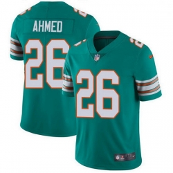 Miami Dolphins 26 Salvon Ahmed Aqua Green Alternate Stitched NFL Vapor Untouchable Limited Jersey