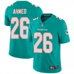 Miami Dolphins 26 Salvon Ahmed Aqua Green Team Color Stitched NFL Vapor Untouchable Limited Jersey