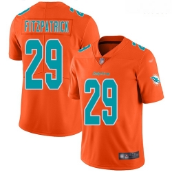 Miami Dolphins 29 Minkah Fitzpatrick Orange Stitched Football Limited Inverted Legend Jersey