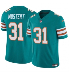 Miami Dolphins 31 Raheem Mostert Aqua 2023 F U S E Alternate Vapor Limited Stitched Football Jersey