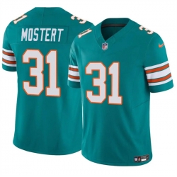 Miami Dolphins 31 Raheem Mostert Aqua 2023 F U S E Alternate Vapor Limited Stitched Football Jersey