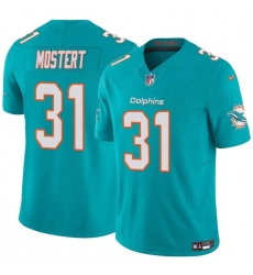 Miami Dolphins 31 Raheem Mostert Aqua 2023 F U S E Vapor Limited Stitched Football Jersey