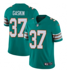 Miami Dolphins 37 Myles Gaskin Aqua Green Alternate Stitched NFL Vapor Untouchable Limited Jersey