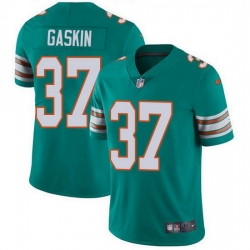 Miami Dolphins 37 Myles Gaskin Aqua Green Alternate Stitched NFL Vapor Untouchable Limited Jersey