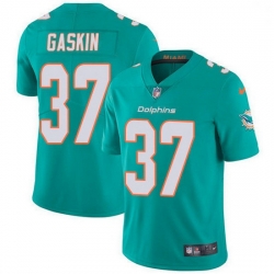 Miami Dolphins 37 Myles Gaskin Aqua Green Team Color Stitched NFL Vapor Untouchable Limited Jersey