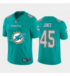 Miami Dolphins 45 Brandon Jones Aque Team Big Logo Vapor Untouchable Limited Jersey