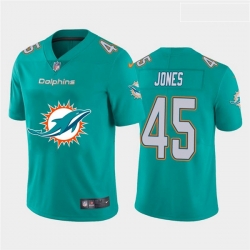 Miami Dolphins 45 Brandon Jones Aque Team Big Logo Vapor Untouchable Limited Jersey