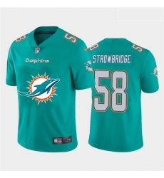 Miami Dolphins 58 Jason Strowbridge Aque Team Big Logo Vapor Untouchable Limited Jersey