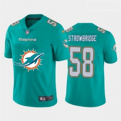 Miami Dolphins 58 Jason Strowbridge Aque Team Big Logo Vapor Untouchable Limited Jersey