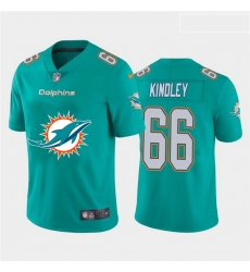 Miami Dolphins 66 Solomon Kindley Aque Team Big Logo Vapor Untouchable Limited Jersey