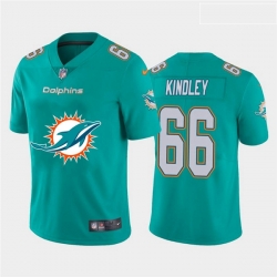 Miami Dolphins 66 Solomon Kindley Aque Team Big Logo Vapor Untouchable Limited Jersey