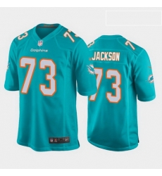 Miami Dolphins 73 Austin Jackson Aqua Game jersey