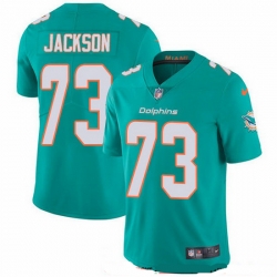 Miami Dolphins 73 Austin Jackson Aqua Green Team Color Stitched NFL Vapor Untouchable Limited Jersey