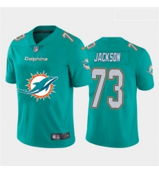 Miami Dolphins 73 Austin Jackson Aque Team Big Logo Vapor Untouchable Limited Jersey