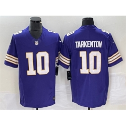 Minnesota Vikings 10 Fran Tarkenton Purple 2023 F U S E Vapor Untouchable Limited Stitched Jersey
