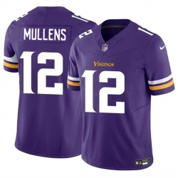 Minnesota Vikings 12 Nick Mullens Purple 2023 F U S E Vapor Untouchable Limited Stitched Jersey