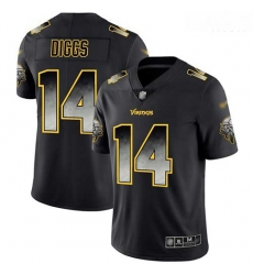 Minnesota Vikings 14 Stefon Diggs Black Stitched Football Vapor Untouchable Limited Smoke Fashion Jersey