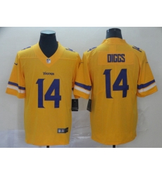 Minnesota Vikings 14 Stefon Diggs Gold Inverted Legend Limited Jersey
