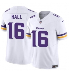 Minnesota Vikings 16 Jaren Hall White 2023 F U S E Vapor Untouchable Limited Stitched Jersey