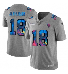 Minnesota Vikings 18 Justin Jefferson Multi Color 2020 NFL Crucial Catch NFL jerseyGreyheather