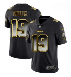 Minnesota Vikings 19 Adam Thielen Black Stitched Football Vapor Untouchable Limited Smoke Fashion Jersey