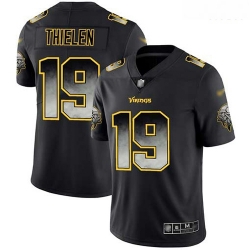 Minnesota Vikings 19 Adam Thielen Black Stitched Football Vapor Untouchable Limited Smoke Fashion Jersey