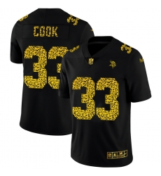 Minnesota Vikings 33 Dalvin Cook Leopard Print Fashion Vapor Limited NFL jerseyBlack