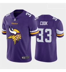 Minnesota Vikings 33 Dalvin Cook Purple Team Big Logo Vapor Untouchable Limited Jersey