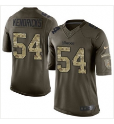 Minnesota Vikings 54 Eric Kendricks Green 27s Stitched NFL Limited Salute To Service Jersey