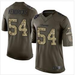 Minnesota Vikings 54 Eric Kendricks Green 27s Stitched NFL Limited Salute To Service Jersey