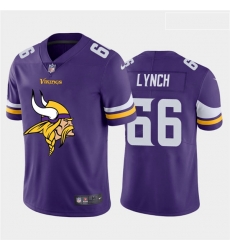 Minnesota Vikings 66 James Lynch Purple Team Big Logo Vapor Untouchable Limited Jersey