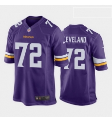Minnesota Vikings 72 Ezra Cleveland Purple Game Jersey