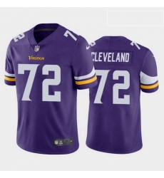 Minnesota Vikings 72 Ezra Cleveland Purple Vapor Limited jersey