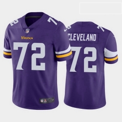 Minnesota Vikings 72 Ezra Cleveland Purple Vapor Limited jersey