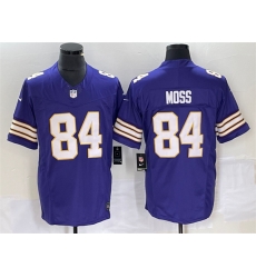 Minnesota Vikings 84 Randy Moss Purple 2023 F U S E Vapor Untouchable Limited Stitched Jersey
