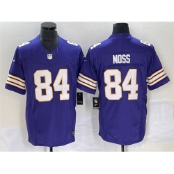 Minnesota Vikings 84 Randy Moss Purple 2023 F U S E Vapor Untouchable Limited Stitched Jersey