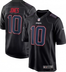 New England Patriots 10 Mac Jones Black Stitched Football Jersey