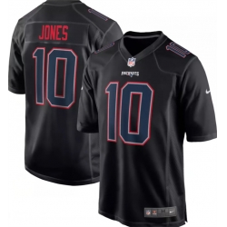 New England Patriots 10 Mac Jones Black Stitched Football Jersey