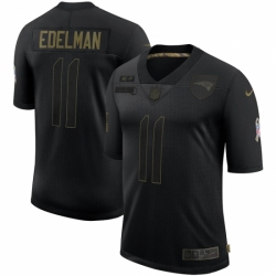 New England Patriots 11 Julian Edelman Black 2020 Salute To Service Limited Jersey