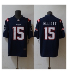 New England Patriots 15 Ezekiel Elliott Navy Vapor Untouchable Stitched Football Jersey
